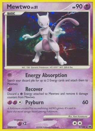 Mewtwo (9/100) [Diamond & Pearl: Majestic Dawn] Reverse Holofoil