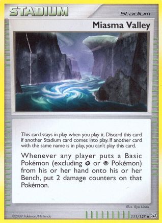 Miasma Valley (111/127) [Platinum: Base Set] Reverse Holofoil