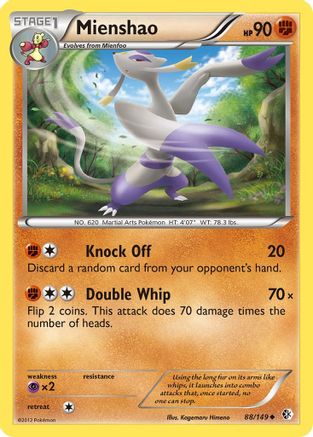 Mienshao (88/149) [Black & White: Boundaries Crossed] Reverse Holofoil