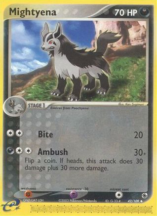 Mightyena (42/109) [EX: Ruby & Sapphire] Reverse Holofoil