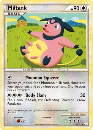 Miltank (47/123) [HeartGold & SoulSilver: Base Set] Reverse Holofoil