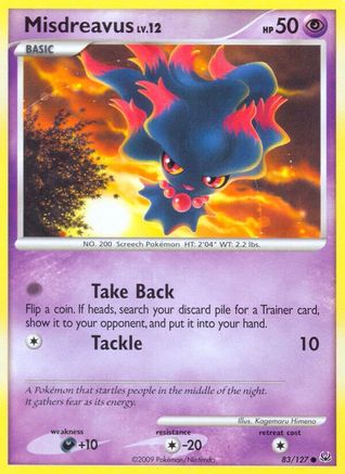 Misdreavus (83/127) [Platinum: Base Set] Reverse Holofoil
