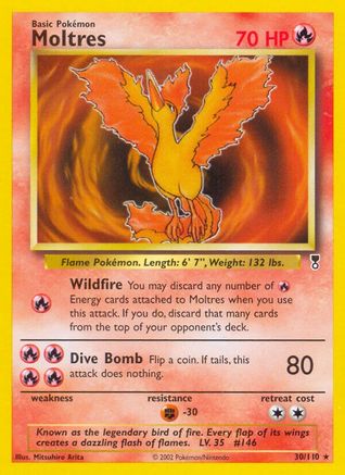 Moltres (30/110) [Legendary Collection] Reverse Holofoil