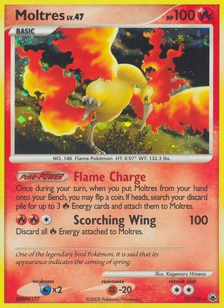 Moltres (10/100) [Diamond & Pearl: Majestic Dawn] Reverse Holofoil