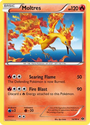 Moltres (14/99) [Black & White: Next Destinies] Reverse Holofoil