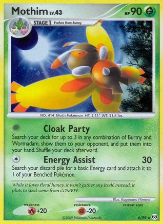 Mothim (6/99) [Platinum: Arceus] Reverse Holofoil