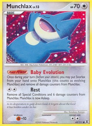 Munchlax (69/111) [Platinum: Rising Rivals] Reverse Holofoil