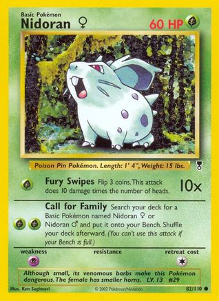 Nidoran (82/110) (Female) [Legendary Collection] Reverse Holofoil