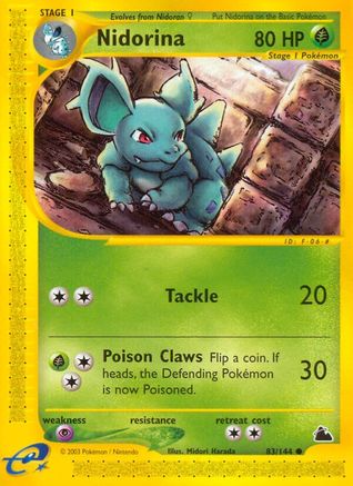 Nidorina (83/144) [Skyridge] Reverse Holofoil