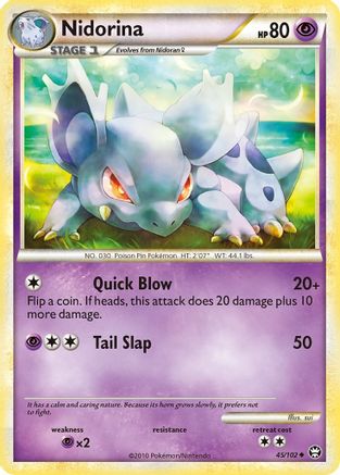 Nidorina (45/102) [HeartGold & SoulSilver: Triumphant] Reverse Holofoil