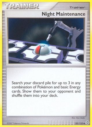 Night Maintenance (120/132) [Diamond & Pearl: Secret Wonders] Reverse Holofoil