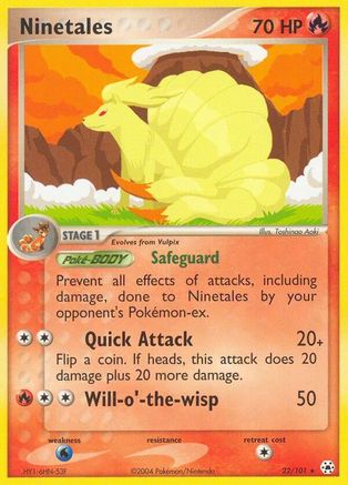 Ninetales (22/101) [EX: Hidden Legends] Reverse Holofoil
