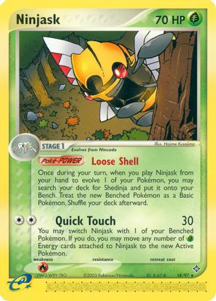 Ninjask (18/97) [EX: Dragon] Reverse Holofoil