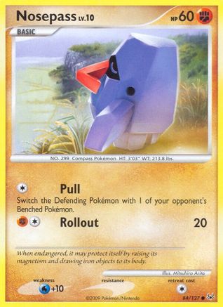 Nosepass (84/127) [Platinum: Base Set] Reverse Holofoil