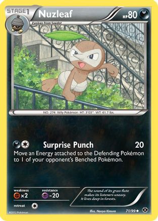 Nuzleaf (71/99) [Black & White: Next Destinies] Reverse Holofoil