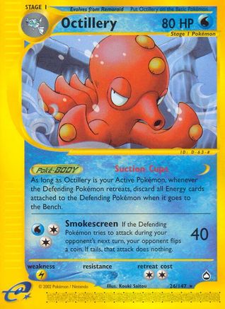 Octillery (26/147) [Aquapolis] Reverse Holofoil