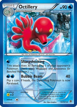 Octillery (19/101) [Black & White: Plasma Blast] Reverse Holofoil