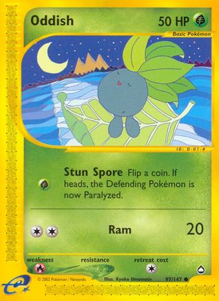 Oddish (97/147) [Aquapolis] Reverse Holofoil