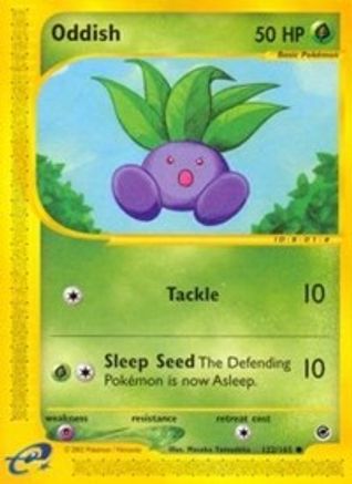 Oddish (122/165) [Expedition: Base Set] Reverse Holofoil