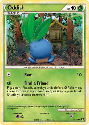 Oddish (60/90) [HeartGold & SoulSilver: Undaunted] Reverse Holofoil