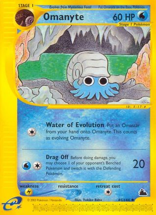 Omanyte (41/144) [Skyridge] Reverse Holofoil