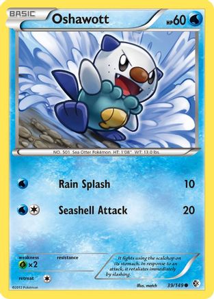 Oshawott (39/149) [Black & White: Boundaries Crossed] Reverse Holofoil