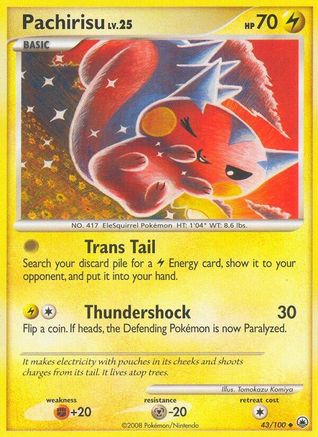 Pachirisu (43/100) [Diamond & Pearl: Majestic Dawn] Reverse Holofoil