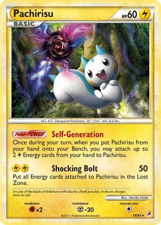 Pachirisu (18/95) [HeartGold & SoulSilver: Call of Legends] Reverse Holofoil