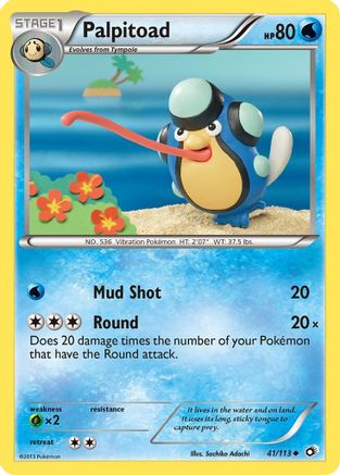 Palpitoad (41/113) [Black & White: Legendary Treasures] Reverse Holofoil
