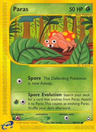 Paras (99/147) [Aquapolis] Reverse Holofoil