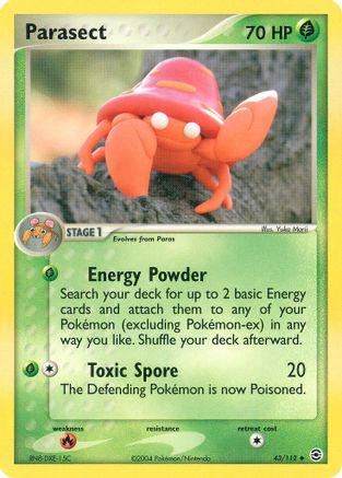 Parasect (43/112) [EX: FireRed & LeafGreen] Reverse Holofoil