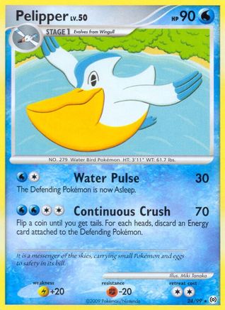 Pelipper (24/99) [Platinum: Arceus] Reverse Holofoil