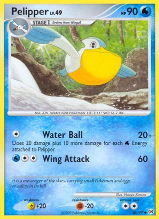 Pelipper (45/99) [Platinum: Arceus] Reverse Holofoil