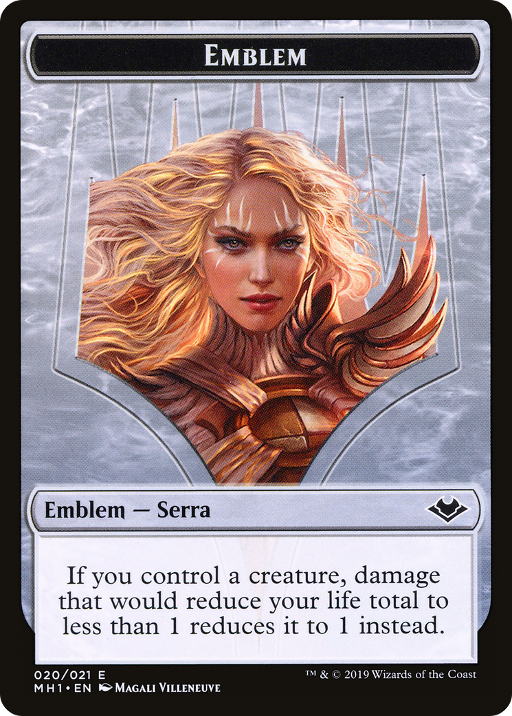 Serra the Benevolent Emblem  [Modern Horizons Tokens] Foil