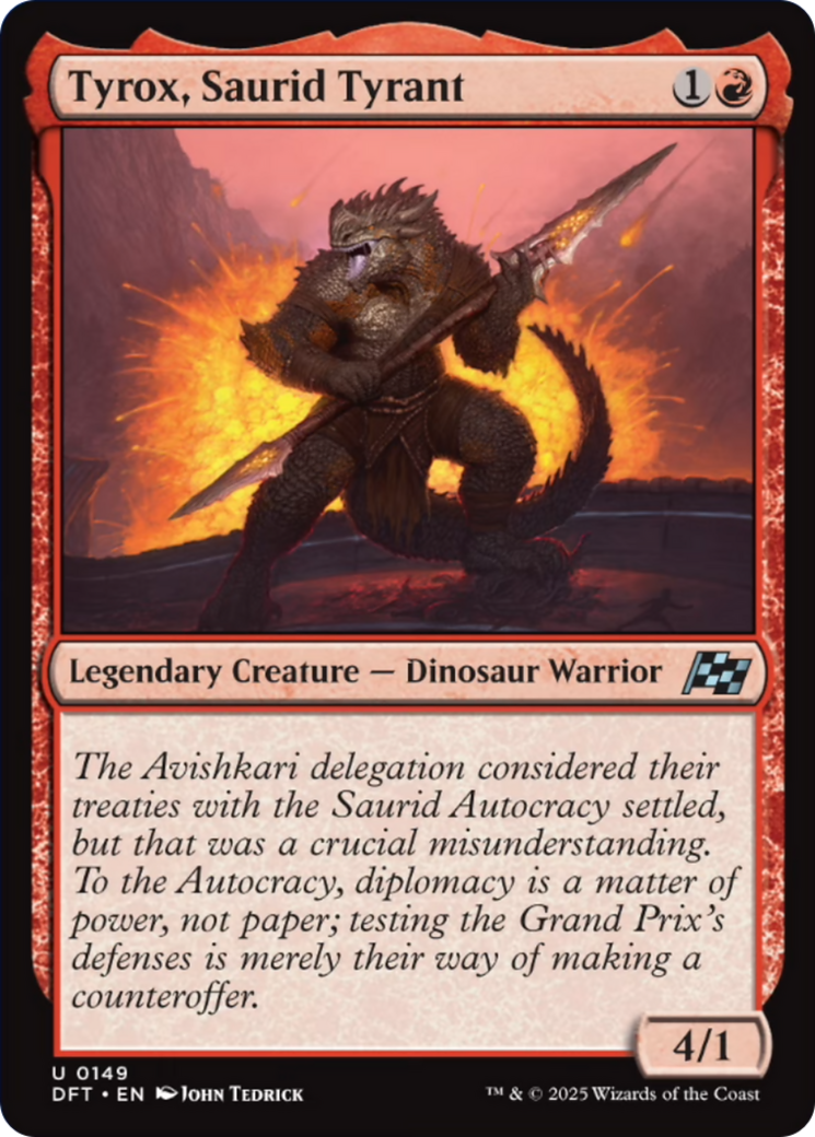 Tyrox, Saurid Tyrant [Aetherdrift] Foil