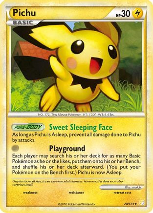 Pichu (28/123) [HeartGold & SoulSilver: Base Set] Reverse Holofoil