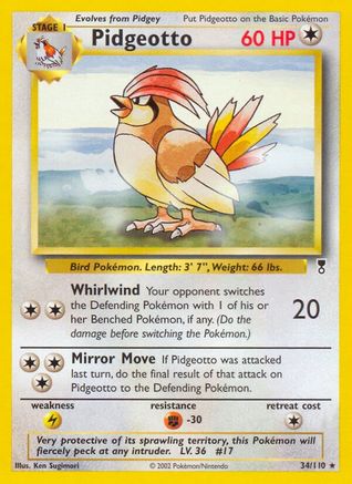 Pidgeotto (34/110) [Legendary Collection] Reverse Holofoil