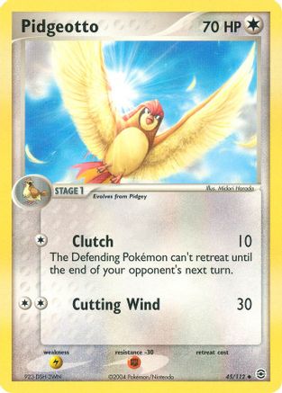 Pidgeotto (45/112) [EX: FireRed & LeafGreen] Reverse Holofoil