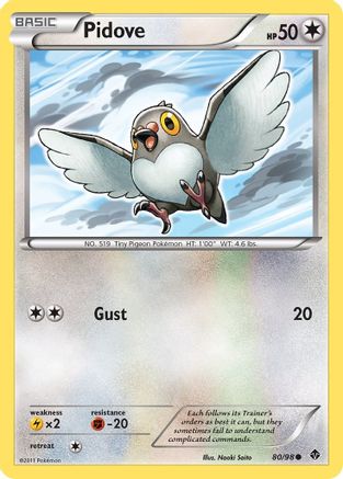 Pidove (80/98) [Black & White: Emerging Powers] Reverse Holofoil