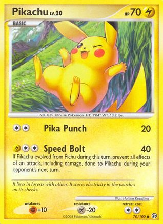 Pikachu (70/100) [Diamond & Pearl: Stormfront] Reverse Holofoil