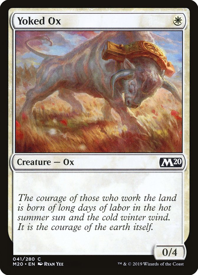 Yoked Ox [Core Set 2020] Foil