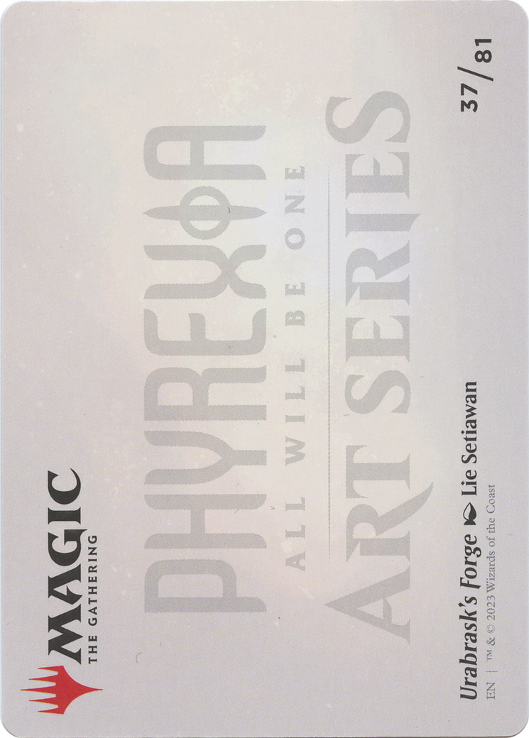 Urabrask's Forge // Urabrask's Forge  [Phyrexia: All Will Be One Art Series] (Borderless)