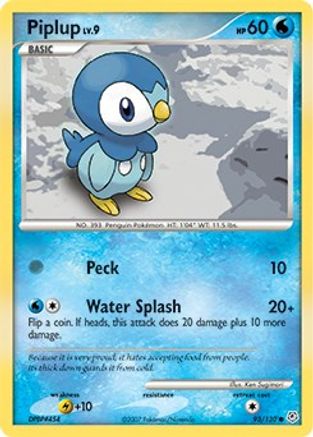 Piplup (93/130) [Diamond & Pearl: Base Set] Reverse Holofoil