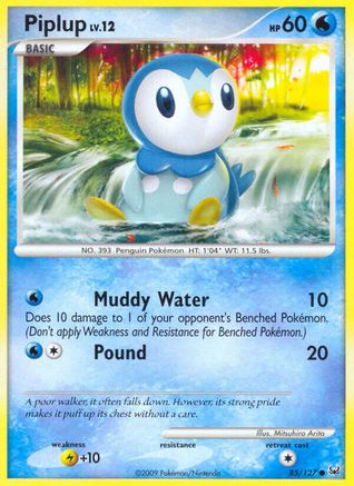 Piplup (85/127) [Platinum: Base Set] Reverse Holofoil