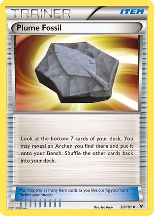 Plume Fossil (93/101) [Black & White: Noble Victories] Reverse Holofoil