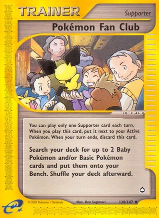 Pokemon Fan Club (130/147) [Aquapolis] Reverse Holofoil