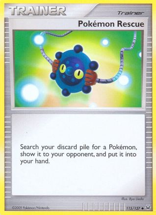 Pokemon Rescue (115/127) [Platinum: Base Set] Reverse Holofoil
