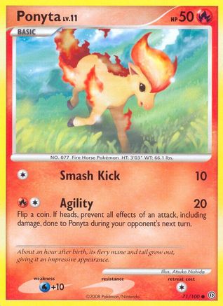 Ponyta (71/100) [Diamond & Pearl: Stormfront] Reverse Holofoil