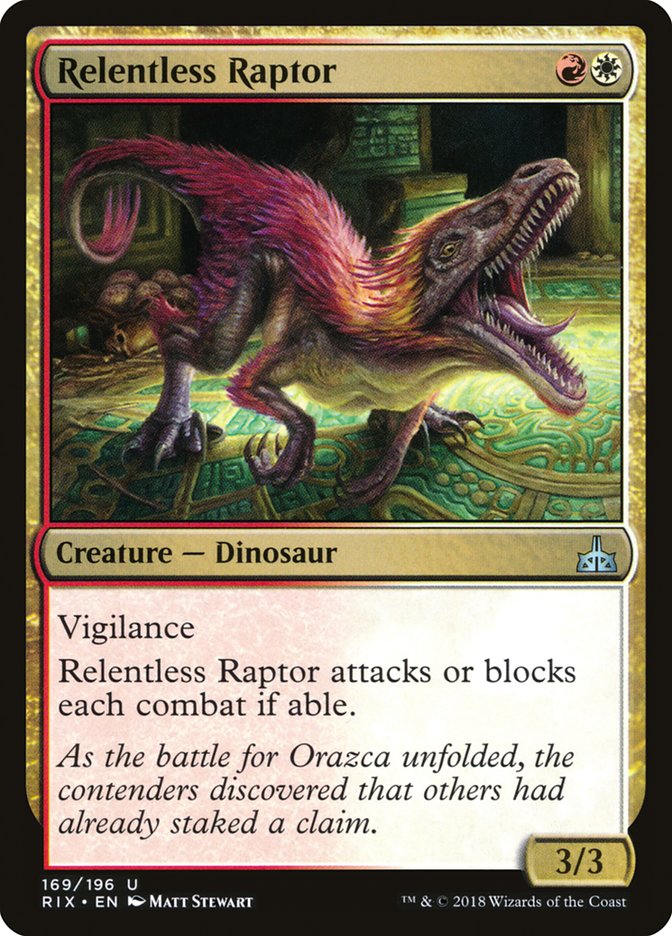 Relentless Raptor [Rivals of Ixalan] Foil