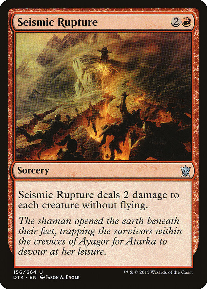 Seismic Rupture [Dragons of Tarkir] Foil